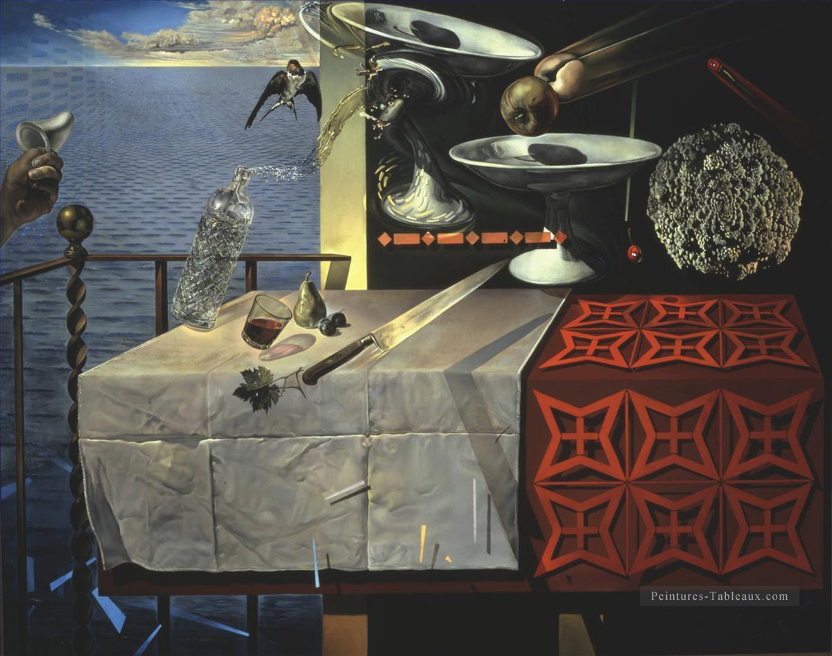 Living Still Life 1956 Cubisme Dada Surréalisme Salvador Dali Peintures à l'huile